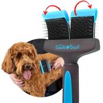 The Doodle Brush - Slicker Dog Brush, Slicker Brush Dog, Dog Brush For Cockapoo, Goldendoodle, Poodle Dog Brush, Dog Detangler Brush, Dog Slicker Brush, Dog Brush For Long Haired Dogs (Double Head)