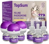 TopSum Cat Pheromones Calming Diffuser: Premium Pheromone Diffuser for Cats - Cat Pheromones Diffuser - Cat Calming Diffuser - Cat Calming Pheromone Diffuser, 3 Pack (Purple)