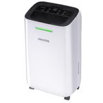 electriQ 12L portable dehumidifier great for 3 bed homes. Combats condensation, damp and mould. White