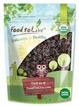 Organic Dried Sour Cherries, 2 Pounds - Pitted Cherry Fruit, Non-GMO, Raw, Sun-Dried, Unsweetened, Unsulfured, No Oil Added, Vegan, Kosher, Bulk, Prunus Cerasus