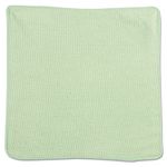 Rubbermaid Commercial Microfibre Cloth, 30cm x 30cm, Green (Pack of 24 Cloths) 1820578