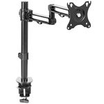 VIVO Full Motion Aluminum 17 to 32 inch Single Monitor Desk Mount Stand with Articulating Arm Joint | Fits 1 Screen, Max VESA 100x100 (STAND-V101Y)