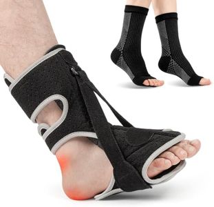KICK BAR Upgraded Plantar Fasciitis Night Splint with 1 Pairs Socks