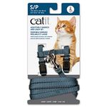 Catit Nylon Adjustable Cat Harness and Leash Set, Small, Blue