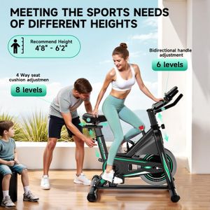 DMASUN Exercise Bike – Indoor Cycling Bike, 350 lb Capacity