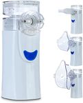 Portable Nebulizer, VCBB Handheld Mesh Nebulizer for Adults and Kids with Self-Cleaning Mode, Mini Nebulizer Machine for Travel and Household Use Hand Held Pheumatic Powered (Disposable)