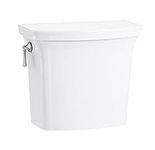 KOHLER 4143-0 TM Corbelle 1.28 GPF Toilet Tank with Aquapiston(R) Flush Technology and Left-Hand Trip Lever, White