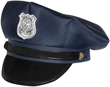 Boland 97053 – Cappello da poliziotto, cappello da polizia, sheriff, deputy, accessorio per costume, travestimenti, carnevale, feste a tema, Multicolore