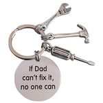 Fathers Day Keyring - Dad Gifts from Son or Presents for Dads from Daughters - A Durable Dad Keyring with Gift Box Included