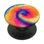 Tie Dye Rainbow Colors Tie Die Tie-Dye Women Men Girls PopSockets Swappable PopGrip