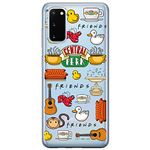 Warner Bros. Friends 014 Phone Case Optimally Adapted for Samsung S20 FE / S20 FE 5G Clear, Partially Transparent