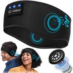 Bluetooth Headband Sports Sleep Headphones, Wireless Music Sleeping Headphones Sleep Eye Mask Earbuds for Side Sleepers Workout Running Insomnia Travel Yoga Office