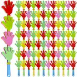 250 Pcs Colorful Hand Clappers Plastic Noise Makers 7.5 Inch Clapping Toys for Sporting Events, Birthdays, Party, Fiesta