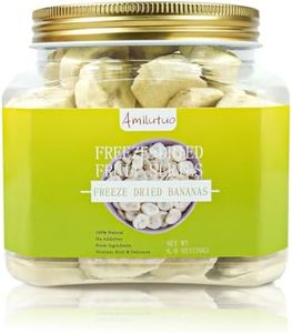 Freeze Dried Bananas, 6OZ/170G Freeze Dried Fruit, Drie-d Banana Chips Natural, No Add Sugar, Fruit Snacks for Traveling, Hiking, Cycling, Camping