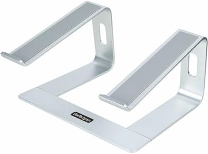 StarTech.com Soporte de Escritorio para Portátil, Soporta 5kg, de Aluminio, Color Plata, Base Riser Elevador Ergonómico para Portátil, para Macbook Air/Pro, DELL XPS, Lenovo (Laptop-Stand-Silver)