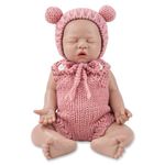 Vollence 12 inch Sleeping Silicone Baby Dolls Girl Weighted 2.5 lb,[NOT Vinyl],Silicone Full Body Reborn Lifelike Real Life Newborn Realistic Soft Babies Gift with Complete Accessories for Kid Age 3+