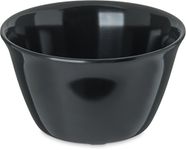 Carlisle FoodService Products Dallas Ware Plastic Bouillon Cup, Cup Bowl for Restaurants, Hospitals, 8 Ounces, Black, (Pack of 24)