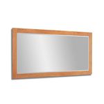 Edward Hopper large oak wall mirror (140cm wide). Oak frame, beveled glass mirror.