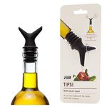 Monkey Business Tipsi Silicone Pouring Spout for Cooking, Double Head Oil Spout For Controlled Pouring, Olive Oil Vinegar Bottle Stopper Dispenser