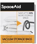 SpaceAid Vacuum Storage Bags, Space Saver Sealer Compression Bags for Comforters, Blankets, Pillows, Bedding, Clothes (Small 3 Pack)