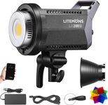 Godox Litemons LA200D LED Video Light, 5600K, Bowens Mount, CRI 96+ TLCI 97+, 8 FX Effect, 0-100% Dimming, APP Control, for Film Shooting, Wedding, Live Broadcast, Portrait