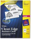 Avery 5877 Business Cards,F/Laser Printer,400/BX,3-1/2-Inch x2-Inch,White