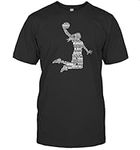 Basketball Girl Player Sport Lover Womens Kids Girls Unisex Shirt Gift Men Women T-Shirt (Black;XL)