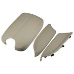 X AUTOHAUX 1 Set Car Center Console Cover Front Door Panels Armrest Beige
