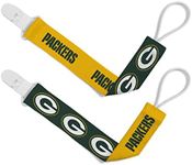 BabyFanatic Officially Licensed Unisex Pacifier Clip 2-Pack - NFL Green Bay Packers - Officially Licensed Baby Apparel