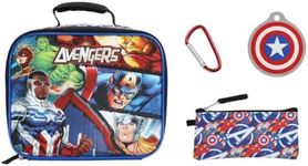 Bioworld Marvel Avengers 4-Piece Lunch Kit (Including Allergy Alert Tag)