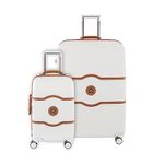 DELSEY PARIS Chatelet Hard+ Hardside Luggage with Spinner Wheels, Champagne White, 2 Piece Set 21/28, Chatelet Hard+ Hardside Luggage with Spinner Wheels