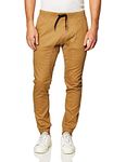 Southpole Men's Big and Tall Basic Stretch Twill Jogger Pants, Tobacco, 3XB