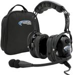 Rugged. Air RA900 Premium Stereo Aviation Pilot Headset for Flight Instructors Private Pilots Features Clear Hear Speakers Noise Canceling Microphone Gel Ear Seals and Free Headset Bag