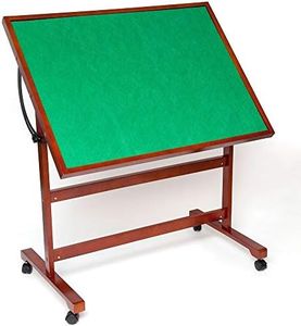 Bits and Pieces - Puzzle Tableau - Portable and Adjustable Puzzle Table - Folding Table with Wheels - Jigsaw Puzzle Accessories - 35 ¾ x 26 ½ x 33 in