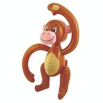 Monkeyin' Around 991830AMS-Fltb-S-C Monkey Blow-Inflatable-24-Inch, Brown