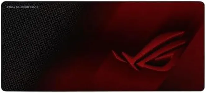ASUS ROG Scabbard II Extended Gaming Mouse Pad | Nano Technology Smooth Glide Tracking | Protective Coating for Water, Oil, Dust-Repelling Surface | Anti-Fray Flat-Stitched Edges | Non-Slip Rubber Bas
