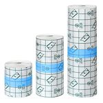 KisSealed Transparent Stretch Adhesive Bandage Pack of 3, Waterproof Bandage Clear Adhesive Bandages Dressing Tape for Tattoos,3 Sizes