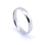 Vault 101 Limited Men's Women's Stainless Steel High Polished Wedding Band Ring (4mm Wide - Size R)