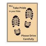 VICINITY Paper Car Disposable Foot Mat for Passenger All Car, Bus, Van, Truck, Crew Cab, Scooter, Car Printing Papers Sheets Car Floor Mats Automotive Mats (Brown, 18 x 23 Inches) - Pack of 400