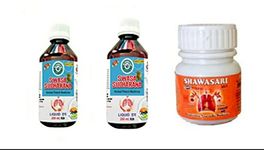 PNC- Breath Easy Swasa Sudharana Pack of 02 Each 200ml.+ Combo Pack SHAWASARI VATI