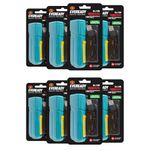Eveready Pocketlite DL100, Rechargeable 1W LED Torch Cum Emergency 2W Sidelight, Type-B/Micro-USB Fast Charging, Overcharge & Deep Discharge Protection, Powered by Li-Ion Battery, Pack of 8