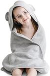 Natemia Premium Hooded Baby Bath Towel - Award Winning Baby Towels with Hood Made Using 100% Organic Cotton from Turkey, Baby Towels for Newborn, Hooded Baby Towels Girl, Baby Bath Towels Hooded