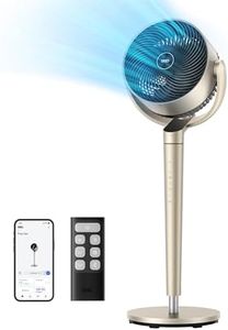 Dreo Pedestal Fan with Smart Control, 43'' Inches, 150°+120° Omni-Directional Oscillating Quiet Fans for Bedroom, 110ft Circulator Fan with DC Motor, 9 Speeds, 6 Modes, 12H Timer, Wi-Fi/Voice/Alexa