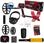 Minelab Vanquish 540 Pro Pack Detector with 2 Coils and Pro-Find 35 Pinpointer, Gold,Red,Silver