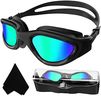 Adult Swimming Goggles,Polarized Open Water Goggles Swimming Anti Fog UV Protection No Leakage Clear Vision Easy to Adjust for Adults Men Women Teenagers