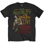 Bob Marley Mens Rasta Man Vibration Tour T Shirt - Medium, Black, Medium, Medium