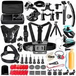 ZOOKKI Upgraded 70 in 1 Action Camera Accessories Kit for GoPro Hero 12 11 10 9 8 7 6 5 4 3-Go Pro Black Sliver Session Fusion Max-Mount Case for AKASO APEMAN SJCAM DBPOWER Insta360 Xiaomi Yi DJI