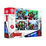 Ratna's 4 in 1 Disney Jigsaw Puzzle 140 Pieces for Kids. 4 Jigsaw Puzzles 35 Pieces Each (Avengers Team)