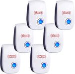 Ten KiKi Ultrasonic Pest Repeller Plug-in Ultrasonic Repellent for Mice, Mouse, Mosquito, Insect, Spider, Bug, Ant, Cockroach, Rodents & Rats Indoor Use Repeller 6 Packs