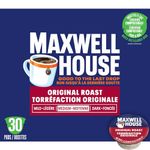 Maxwell House Original Roast Coffee 100% Compostable K Cup Coffee Pods, 285g